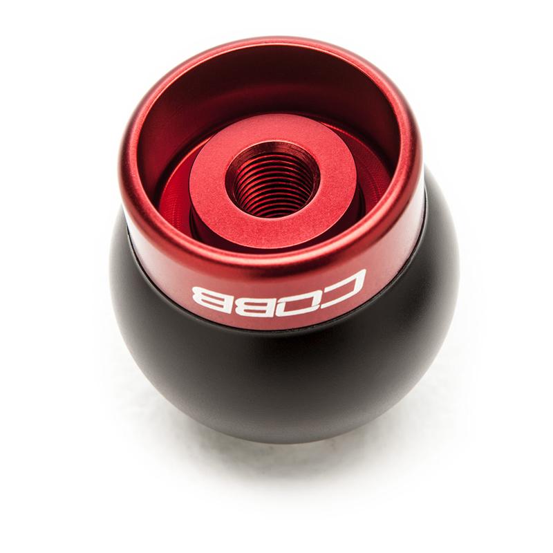 Cobb Ford Mustang Shift Knob Black with Red Base