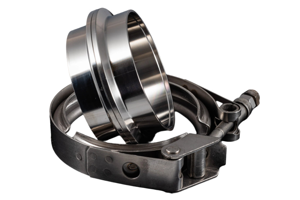 2.5" Stainless Steel V-Band Flange Assembly with Clamp