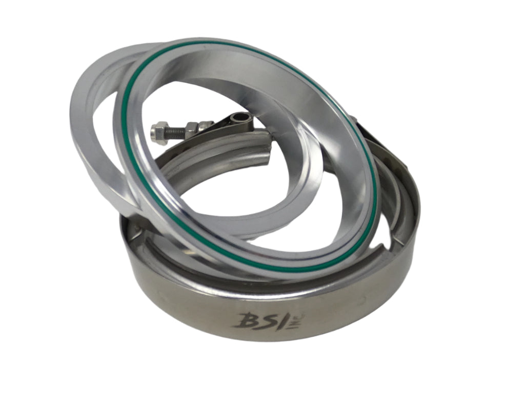 2.5" Aluminum V-Band Flange Assembly with Clamp