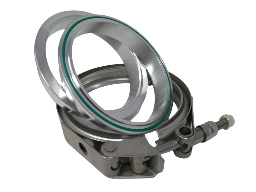 4.0" Aluminum V-Band Flange Assembly with Clamp