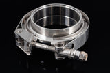 2.5" Stainless Steel V-Band Flange Assembly with Clamp - AFR Autoworks