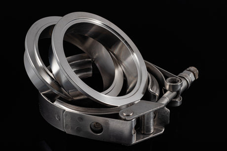 2.5" Stainless Steel V-Band Flange Assembly with Clamp - AFR Autoworks