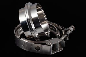 3.5" Stainless Steel V-Band Flange Assembly with Clamp - Black Sheep Industries Inc.