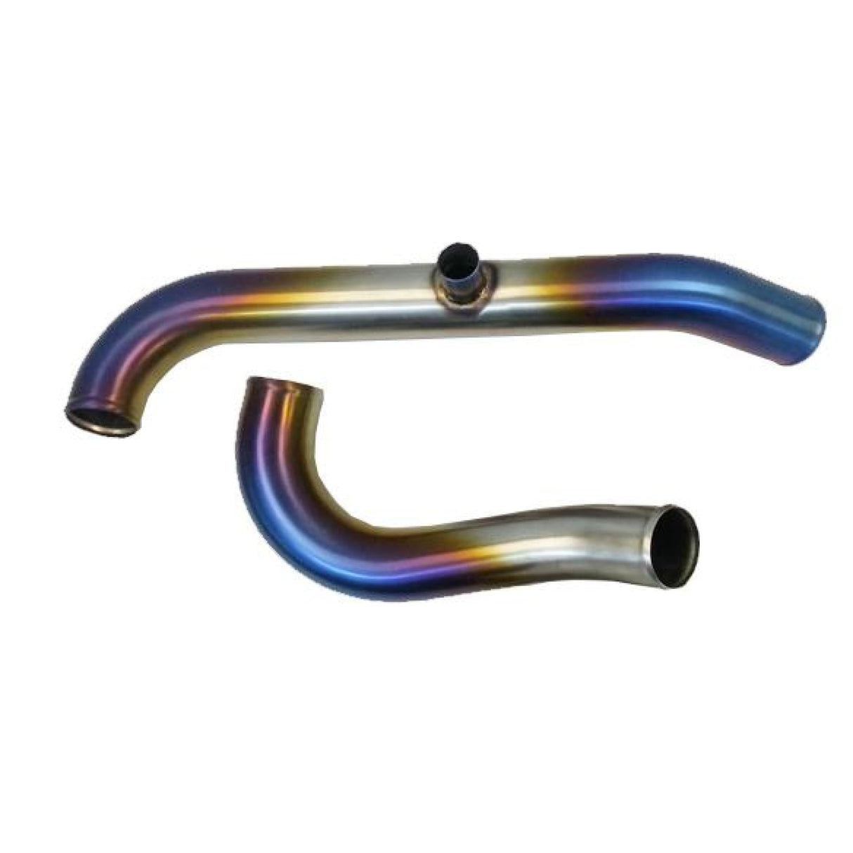 ETS 03-06 Mitsubishi Evo 8/9 2.5" Titanium Short Route Upper Intercooler Piping - AFR Autoworks