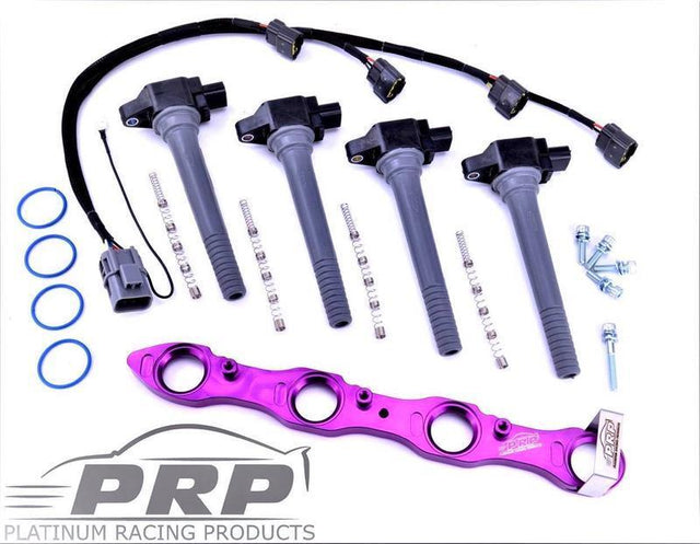Platinum Racing Products - Nissan SR20 Coil Kit for S13 & Series 1 S14 & 180SX, Big Hole Rocker Cover - AFR Autoworks